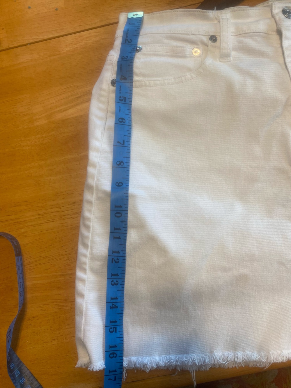 J. Crew White Denim Mini Skirt with Raw Hem - Picture 8 of 12